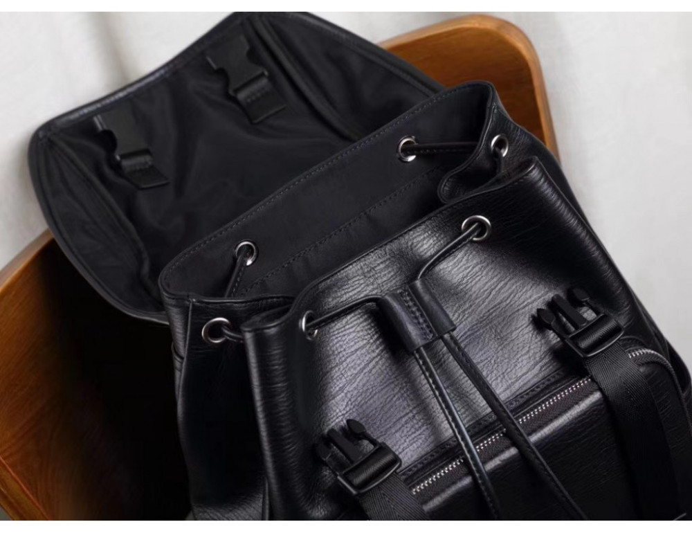 Стильний шкіряний рюкзак чоловічий Tiding Bag B3-174A - Фотографія № 9