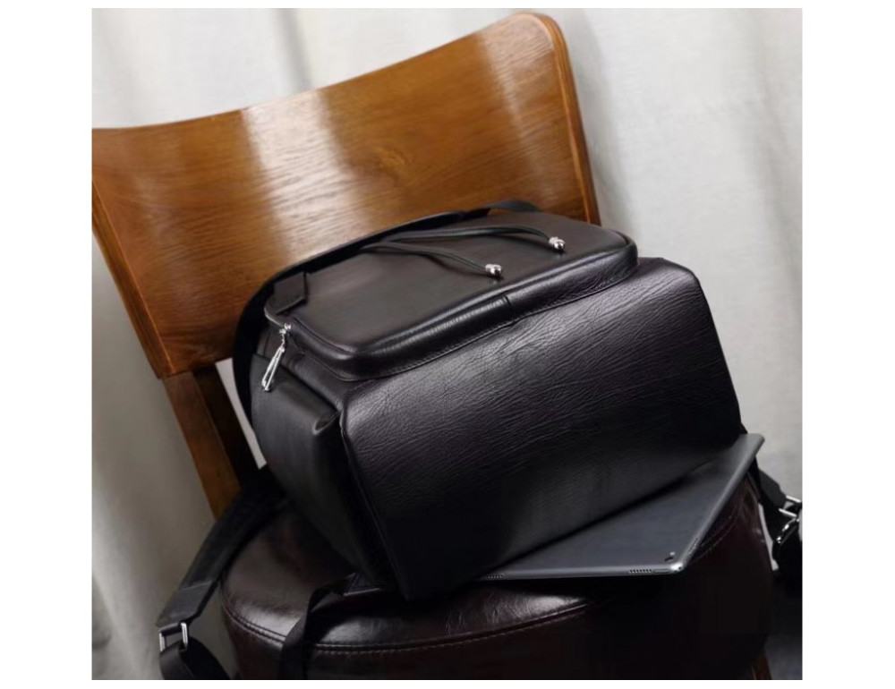 Стильний шкіряний рюкзак чоловічий Tiding Bag B3-174A - Фотографія № 10