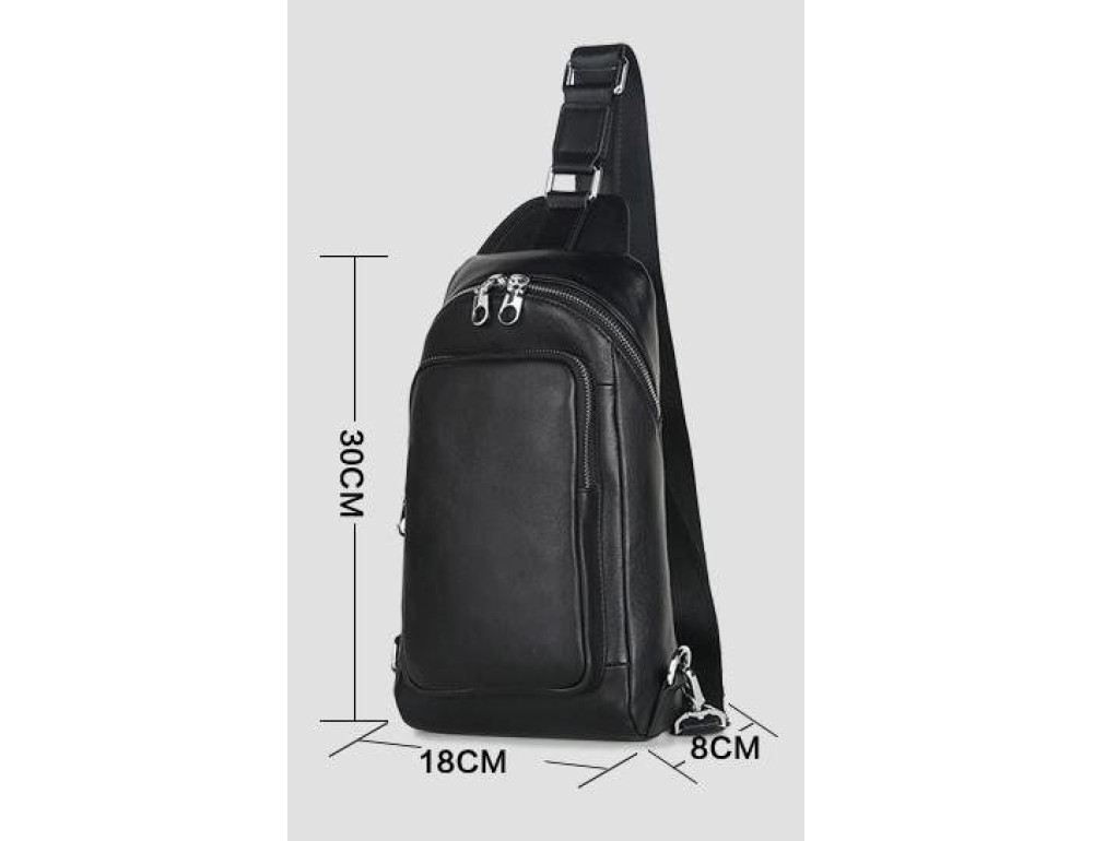 Чоловік шкіряний рюкзак на одне плече Tiding Bag B3-2015-10A - Фотографія № 4