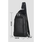 Чоловік шкіряний рюкзак на одне плече Tiding Bag B3-2015-10A - Фотографія № 103