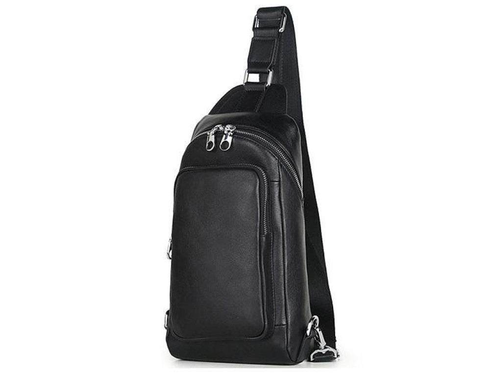 Чоловік шкіряний рюкзак на одне плече Tiding Bag B3-2015-10A - Фотографія № 6