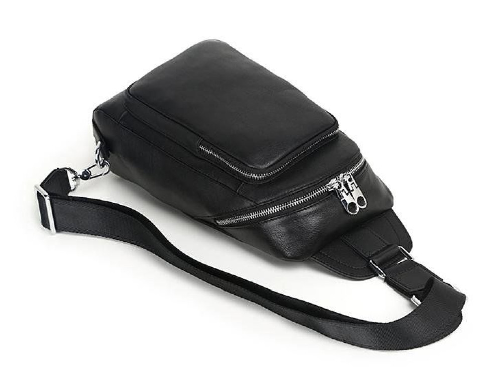 Чоловік шкіряний рюкзак на одне плече Tiding Bag B3-2015-10A - Фотографія № 9