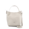 Бежева жіноча сумка з зернистою шкірою VIF 258872