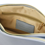 Блактина шкіряна сумка через плече Tuscany Leather TL142375 LIGHT BLUE - Фотографія № 102