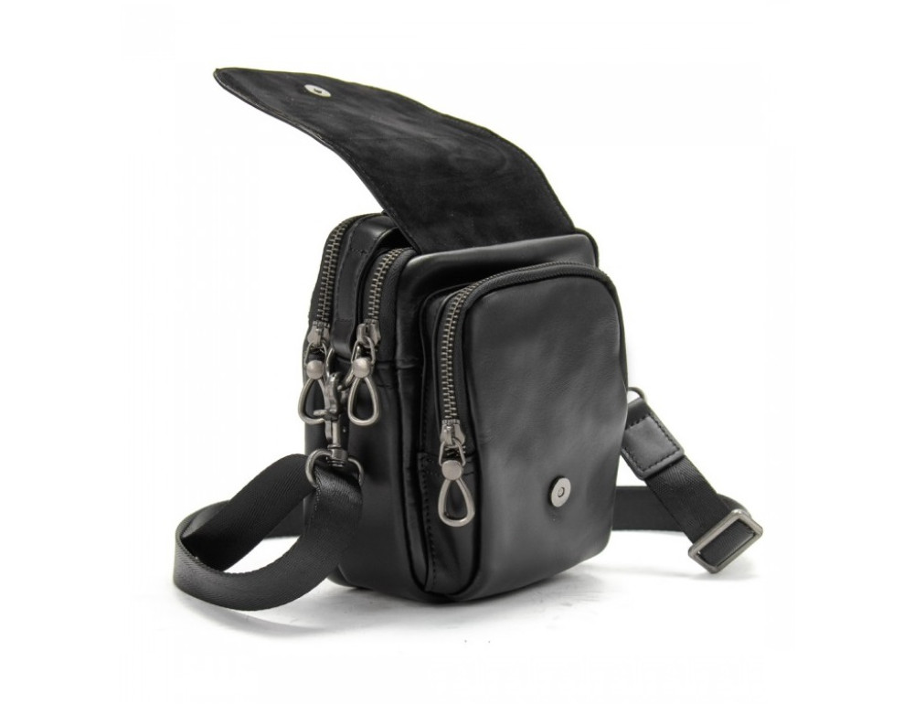 Маленька шкіряна барсетка через плече TIDING BAG 6016A - Фотографія № 4