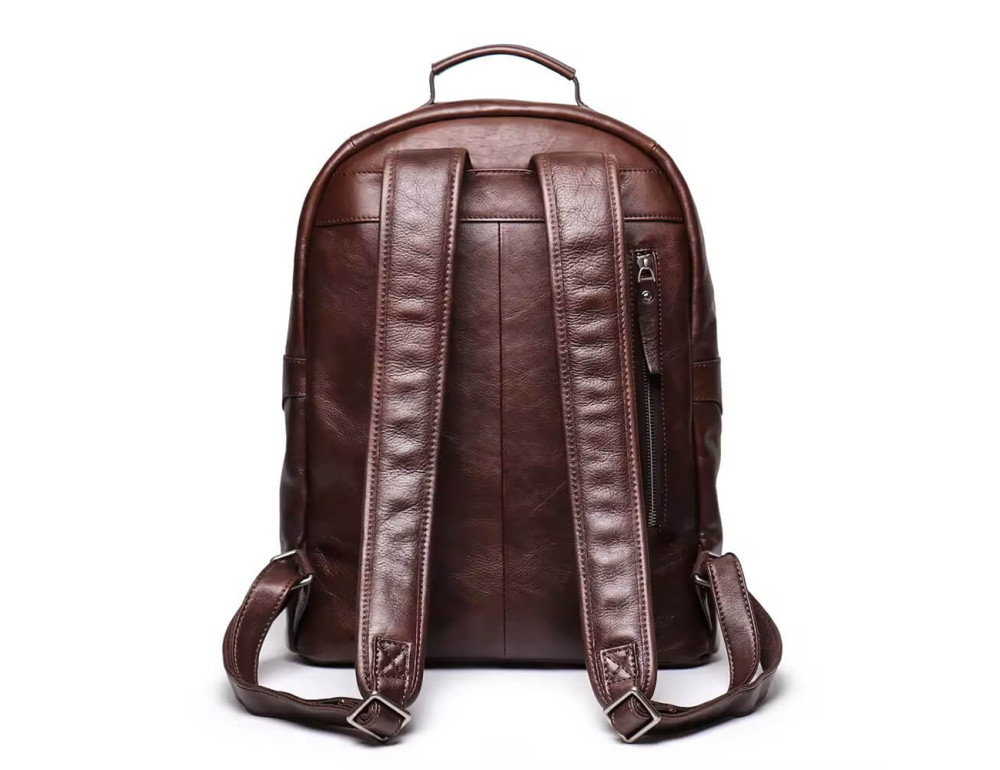 Чоловічий рюкзак із натуральної шкіри Bexhill Vt88120 Dark Brown - Фотографія № 2