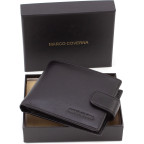 Чорний шкіряний портмоне Marco Coverna BK010-801A Black - Фотографія № 107