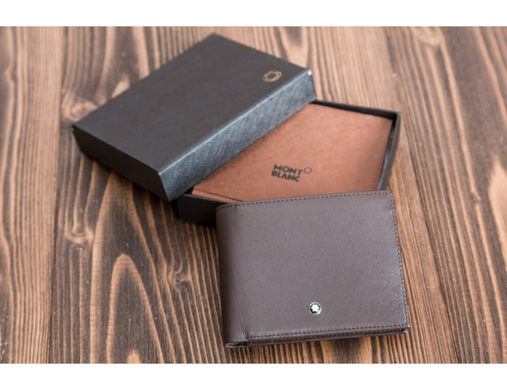 Чоловічий шкіряний портмоне Montblanc MO-015C - Фотографія № 4