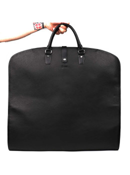 Кожаный портплед из чёрной зернистой кожи TARWA FA-Grment-4lx