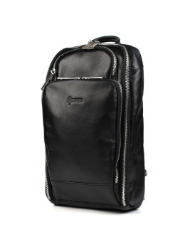 Мужской однолямочный рюкзак чёрного цвета TARWA GA-0910-4lx