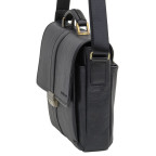 Чоловічий шкіряний портфель black diamond bd19a чорний - Фотографія № 102