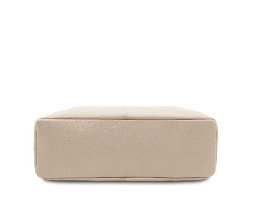 Бежева жіноча сумка шоппер зі шкіри Tuscany TL142264 BEIGE - Фотографія № 3