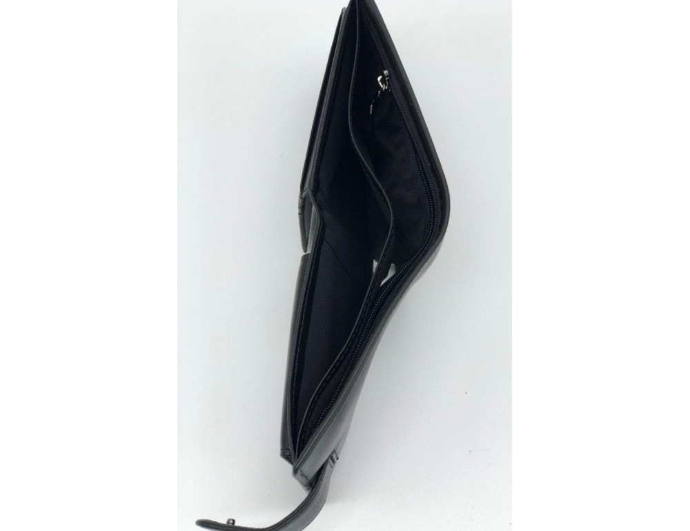 Чорний шкіряний портмоне Marco Coverna BK010-801A Black - Фотографія № 6