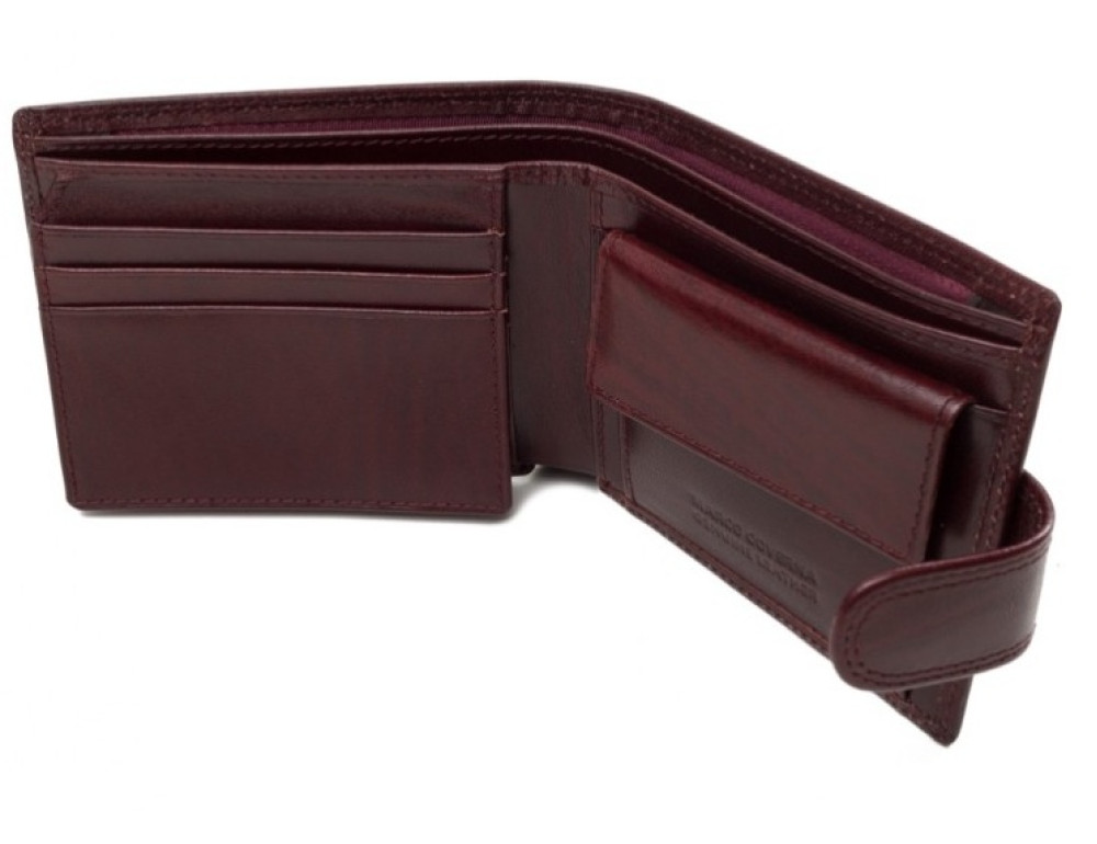 Коричневий шкіряний портмоне Marco Coverna BK003-801B Win Red - Фотографія № 2