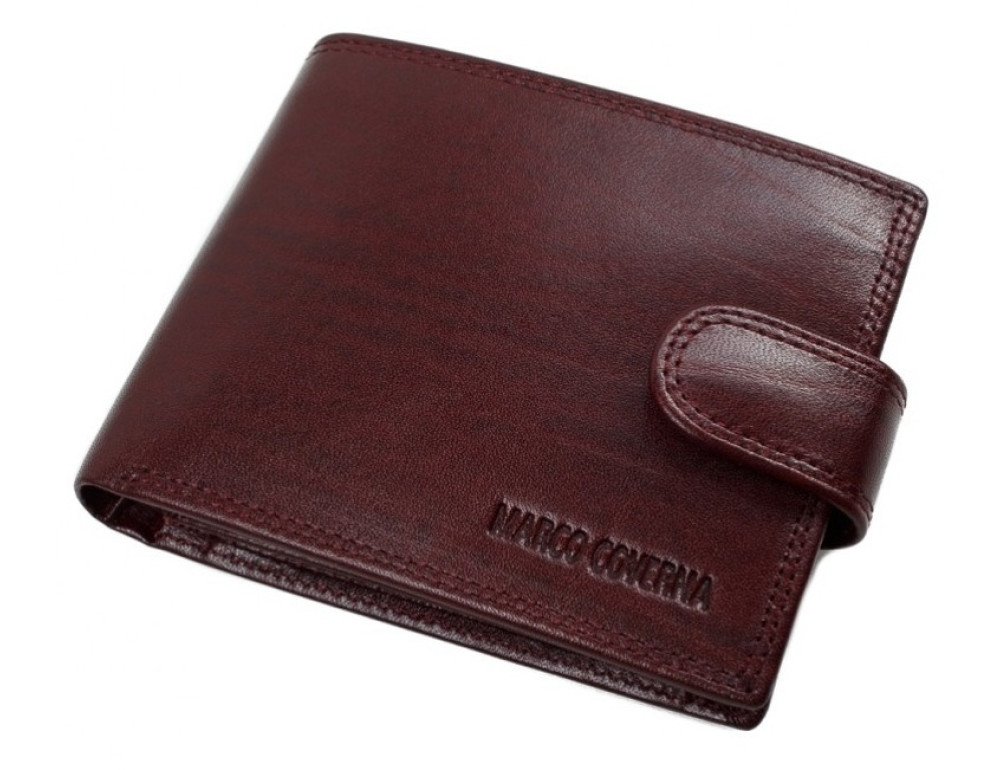 Коричневий шкіряний портмоне Marco Coverna BK003-801B Win Red - Фотографія № 3