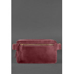 Бордова шкіряна сумка на пояс Blancnote BN-BAG-20-VIN-KR - Фотографія № 102