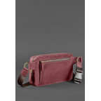 Бордова шкіряна сумка на пояс Blancnote BN-BAG-20-VIN-KR - Фотографія № 103