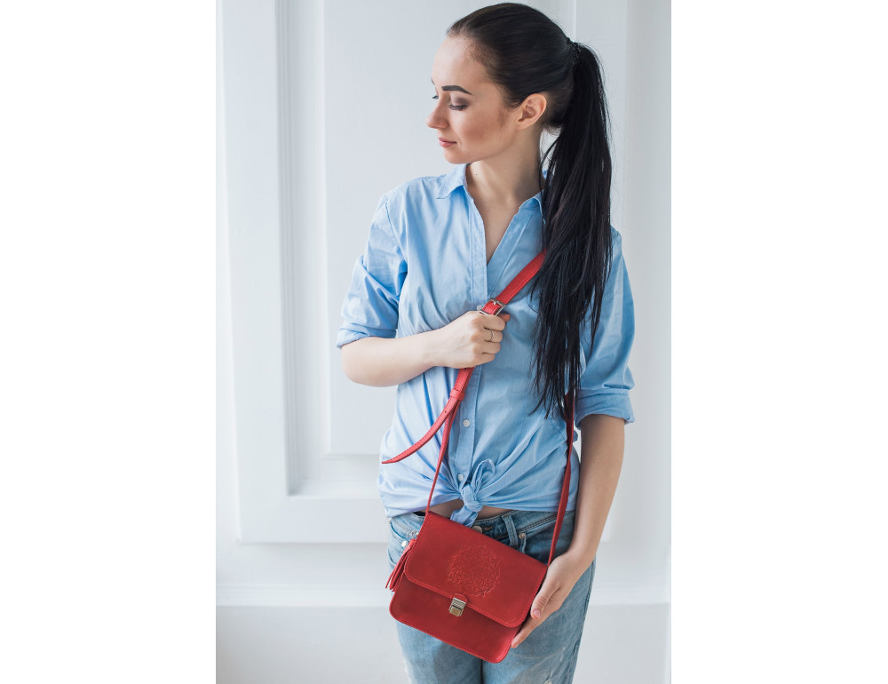 Коралова сумка через плече Blanknote bn-bag-3-coral - Фотографія № 2