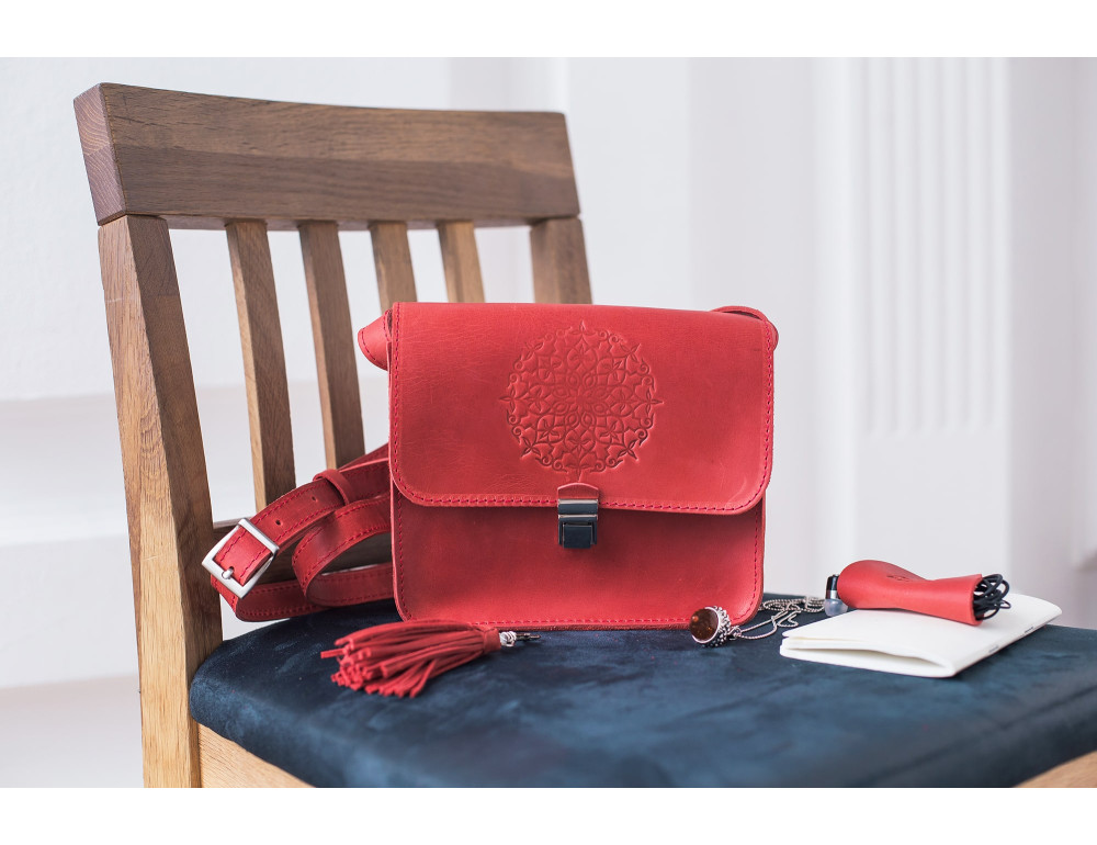 Коралова сумка через плече Blanknote bn-bag-3-coral - Фотографія № 4