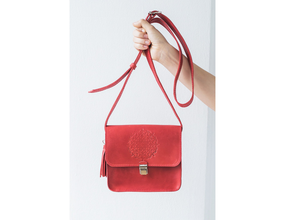 Коралова сумка через плече Blanknote bn-bag-3-coral - Фотографія № 8