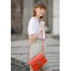Коралова шкіряна сумка через плече Blanknote BN-BAG-35-LIVING-CORAL - Фотографія № 101