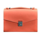 Коралова шкіряна сумка через плече Blanknote BN-BAG-35-LIVING-CORAL - Фотографія № 100