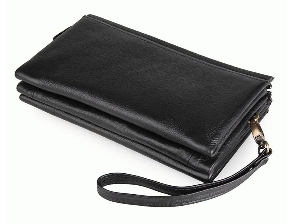 Чоловічий шкіряний клатч TIDING BAG 8071A чорний - Фотографія № 2