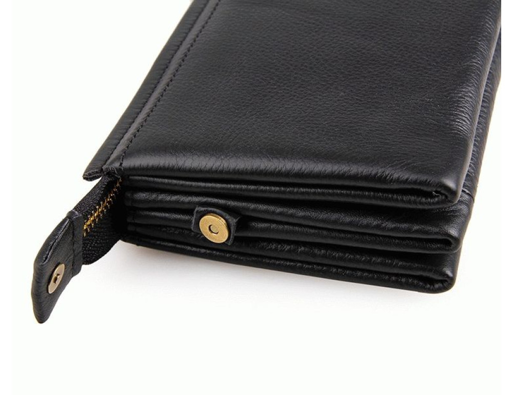 Чоловічий шкіряний клатч TIDING BAG 8071A чорний - Фотографія № 6