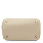 Бежева шкіряна сумочка через плече з Італії TL142220 BEIGE - Фотографія № 103