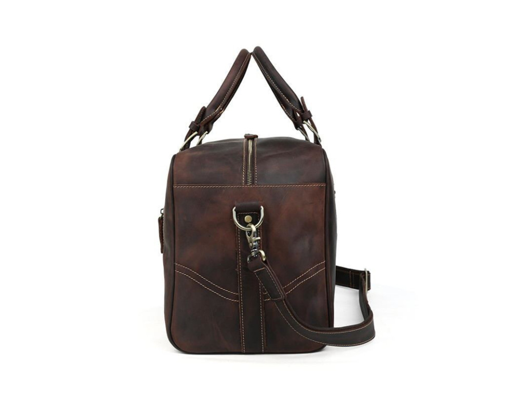 Большая кожаная дорожная сумка Tiding Bag tid1024R - Фото № 3
