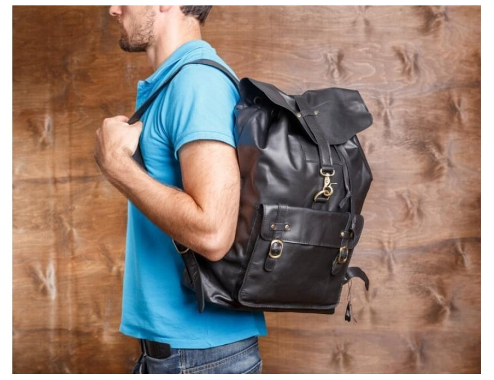 Місткий міський рюкзак Tiding Bag G8894A чорний - Фотографія № 11