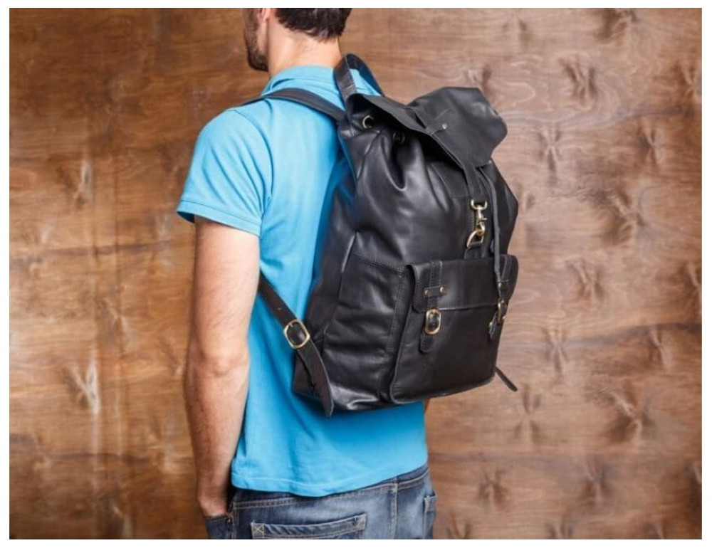 Місткий міський рюкзак Tiding Bag G8894A чорний - Фотографія № 12