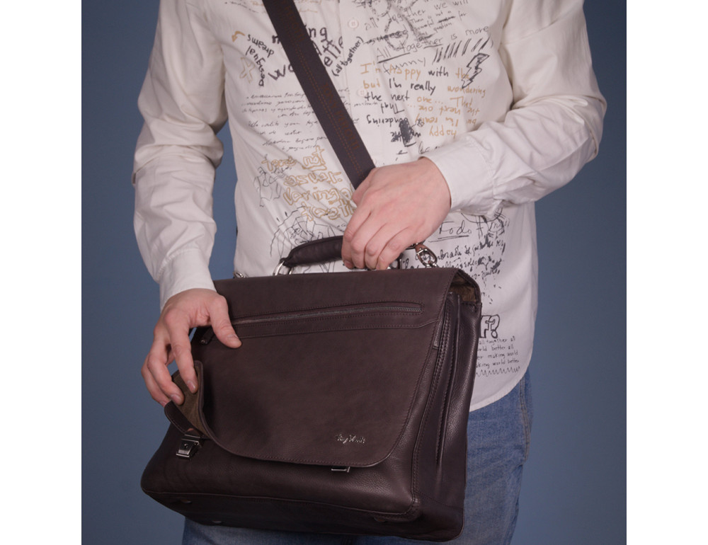 Коричневий шкіряний портмоне Tony Perotti Contatto 9124-40 moro - Фотографія № 8