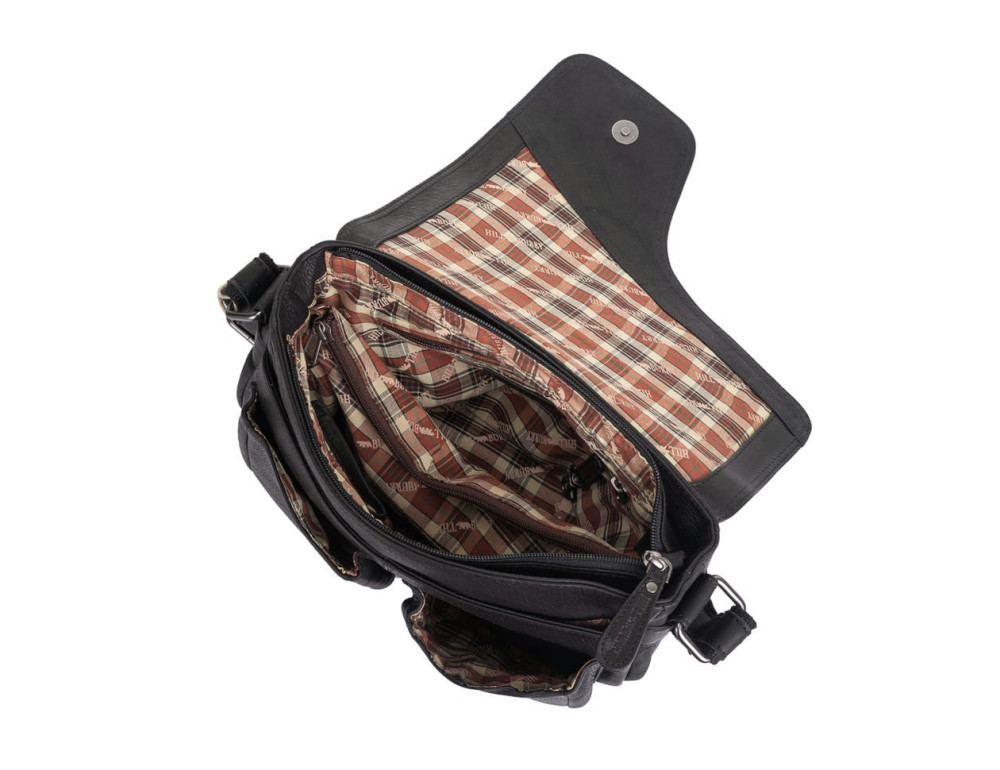 Чоловічі сумки з кишенями через плече Hill Burry HB3062 Black - Фотографія № 5