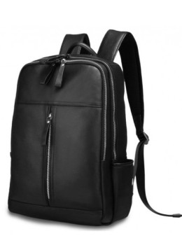 Мужской кожаный рюкзак TIDING BAG B3-1692A чёрный