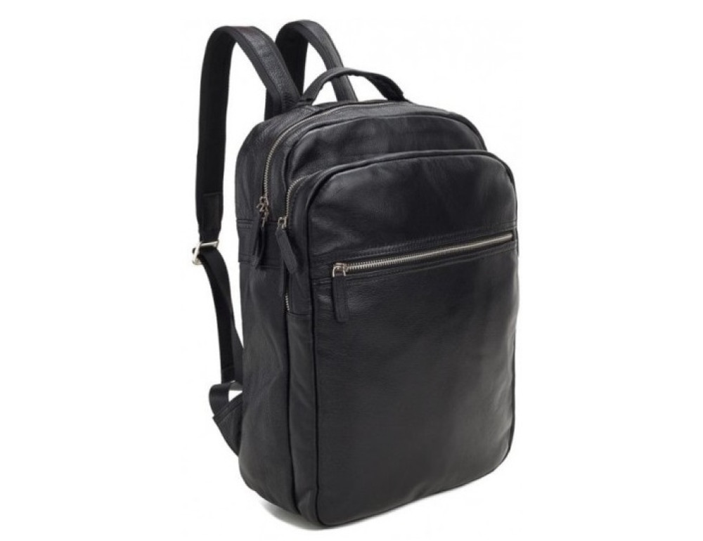 Мужской кожаный рюкзак TIDING BAG M864A чёрный - Фото № 1 Мужской кожаный рюкзак TIDING BAG M864A чёрный - Фото № 1