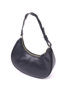 Маленькая женская сумка-хобо из натуральной гладкой кожи Vintage 21288