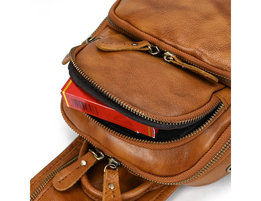 Чоловіча сумка великого розміру Bexhill Bx6052 Orange Brown - Фотографія № 7