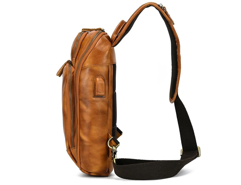 Чоловіча сумка великого розміру Bexhill Bx6052 Orange Brown - Фотографія № 9