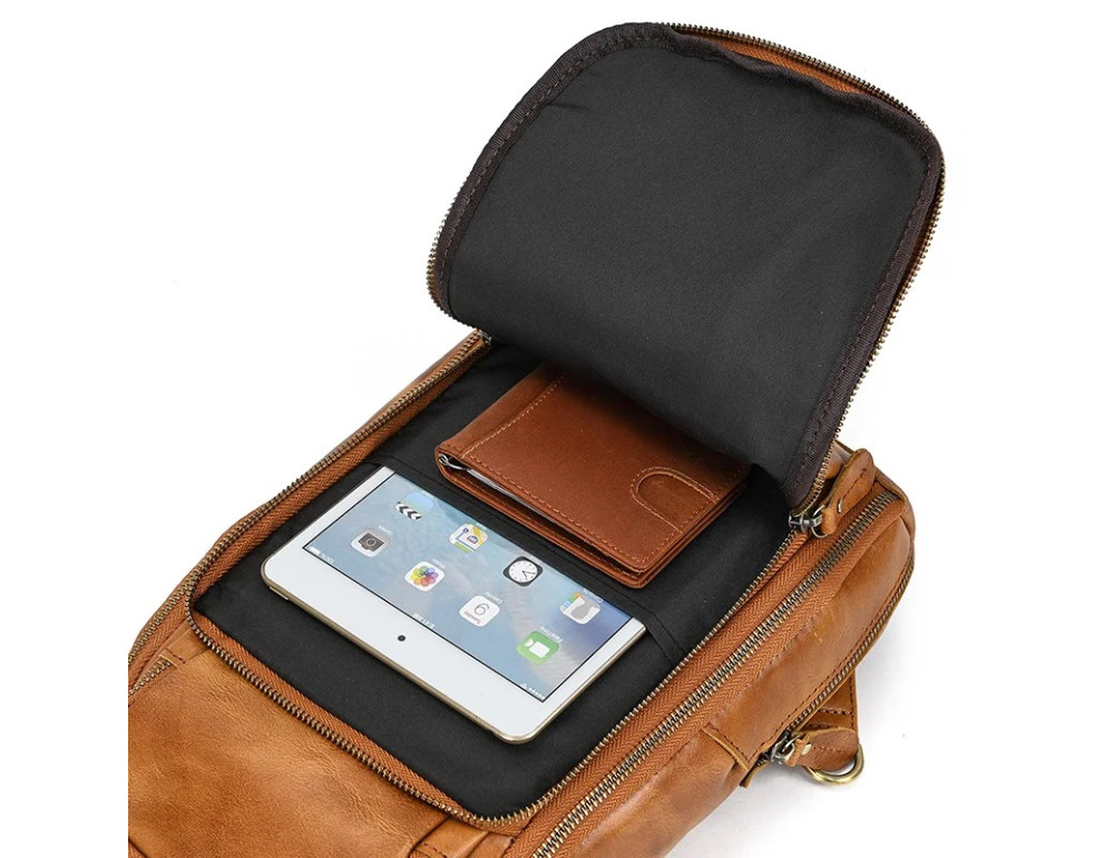 Чоловіча сумка великого розміру Bexhill Bx6052 Orange Brown - Фотографія № 13