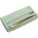 Стильный женский кошелек на магнитах Marco Coverna W002 Light Green - Фото № 102
