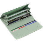 Стильный женский кошелек на магнитах Marco Coverna W002 Light Green - Фото № 104