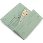 Стильный женский кошелек на магнитах Marco Coverna W002 Light Green - Фото № 106