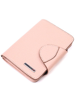 Розовый женский кошелёк из кожи KARYA 21348