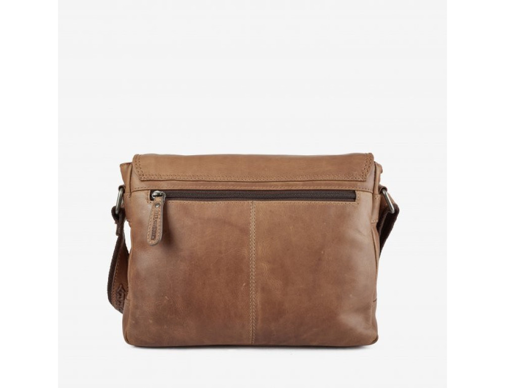 Руда шкіряна сумка через плече Hill Burry HB3062 Brown - Фотографія № 4