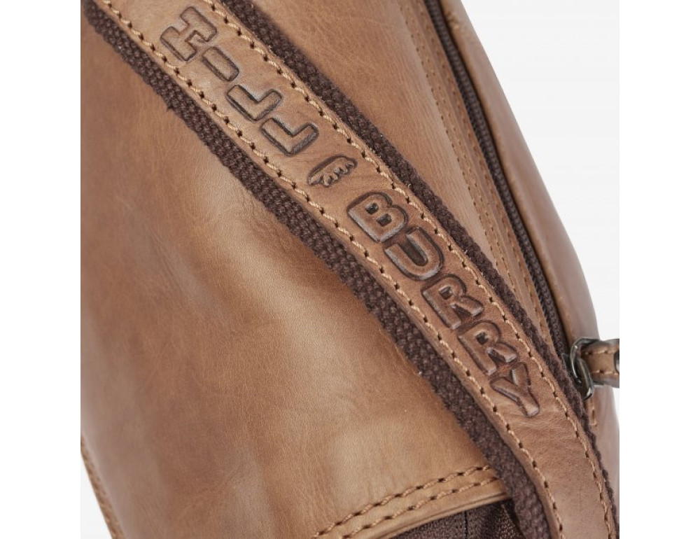 Руда шкіряна сумка через плече Hill Burry HB3062 Brown - Фотографія № 7