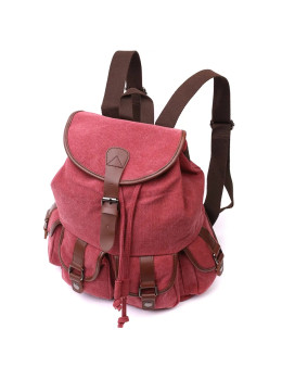 Текстильный рюкзак бордового цвета Vintage 22153