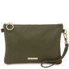 Універсальна жіноча сумка-клатч Tuscany Leather TL142029 Forest Green