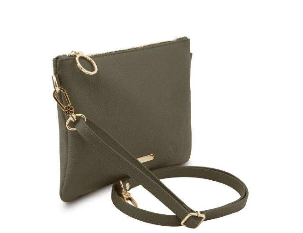 Універсальна жіноча сумка-клатч Tuscany Leather TL142029 Forest Green - Фотографія № 2