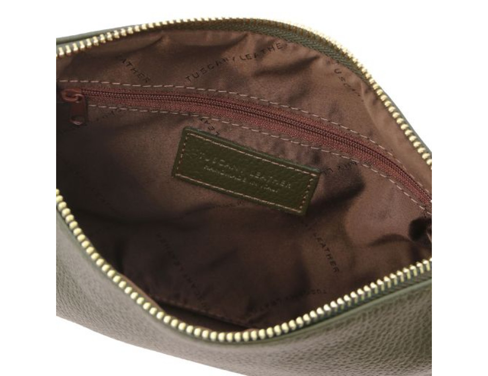 Універсальна жіноча сумка-клатч Tuscany Leather TL142029 Forest Green - Фотографія № 3